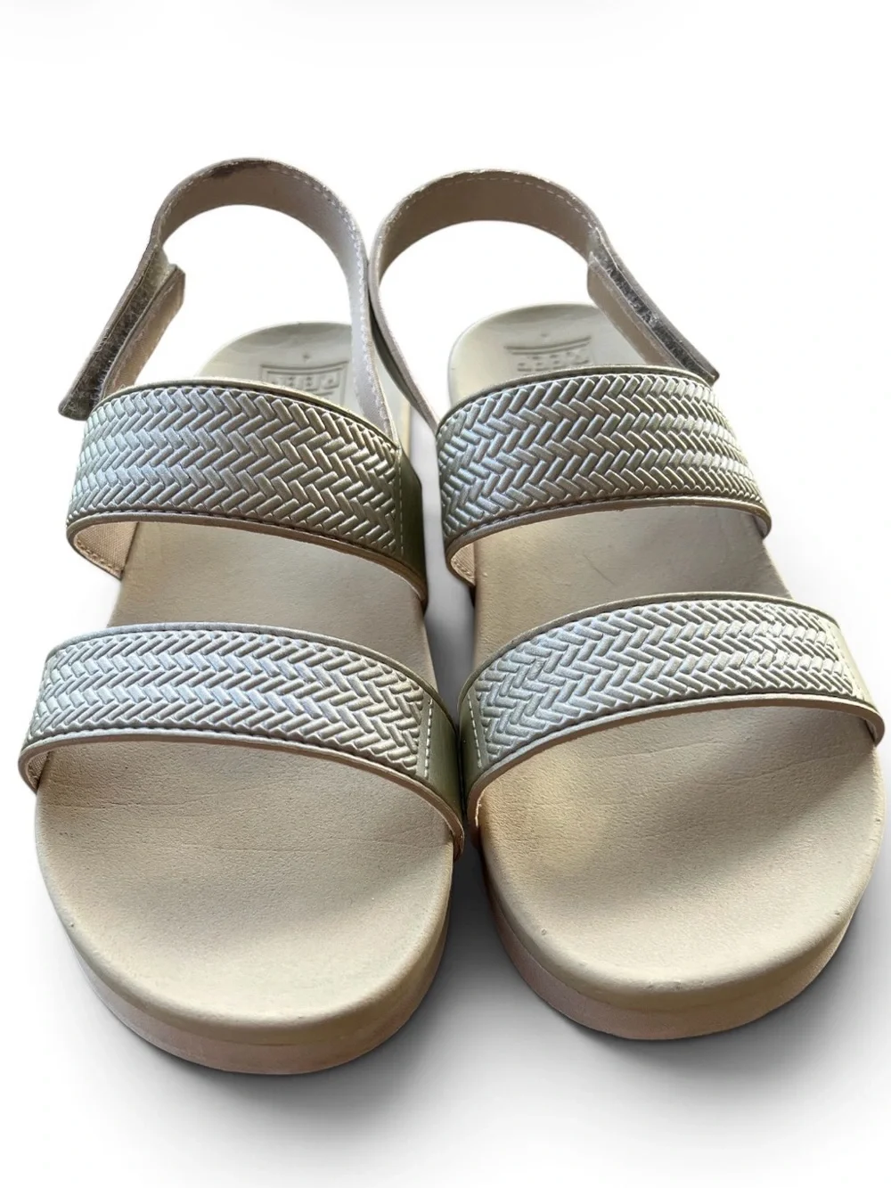 Reef Kids Light Beige Woven Strap Sandals